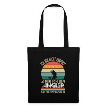 Je ne suis pas parfait, mais je suis pêcheur - Sac en tissu - noir - Devant