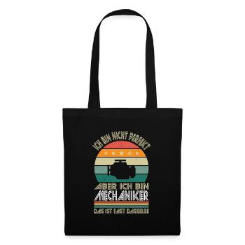 Je ne suis pas parfait, mais je suis mécanicien - Sac en tissu - noir - Devant