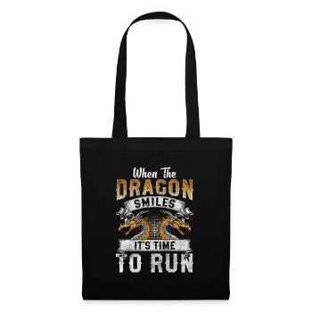 Dragon Mythology Book Tribal - Tote Bag - black - Front
