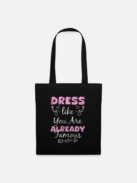 Mode Einkaufen Queen - Stoffbeutel - Schwarz