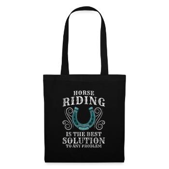 Horse Wild Horseshoe - Tote Bag - black - Front