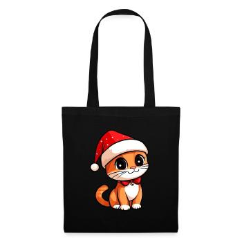 Christmas Kitten - Tote Bag - black - Front