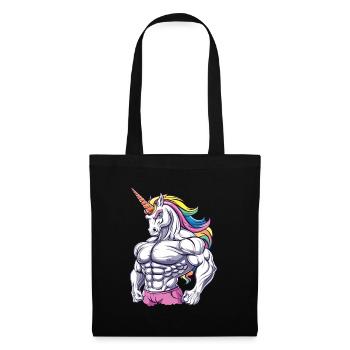 Licorne de gymnase - Sac en tissu - noir - Devant