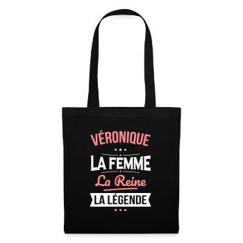 Véronique - La Femme - La Reine - La Légende - Sac en tissu - noir - Devant