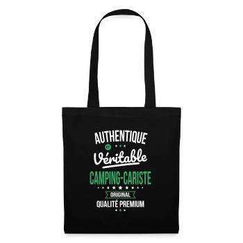 Authentique et véritable camping-cariste Original - Sac en tissu - noir - Devant