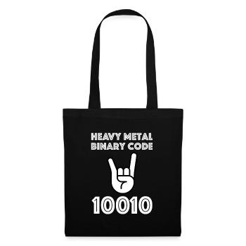 Code binaire Heavy Metal | Musique, Guitare - Sac en tissu - noir - Devant