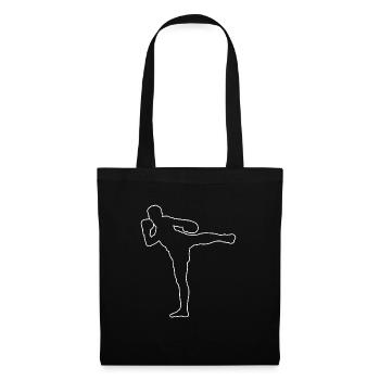 Thaiboxing Thai Boxing Thai Muay Thai Thai Boxer - Sac en tissu - noir - Devant