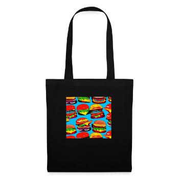 I love burgers - Tote Bag - black - Front