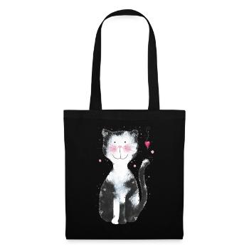 Chat Hansi - Sac en tissu - noir - Devant
