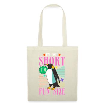 Je ne suis pas court je suis de taille amusante - Sac en tissu - nature - Devant