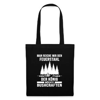 outdoor survival bushcraft-könig feuerstahl - Stoffbeutel - Schwarz - Vorne