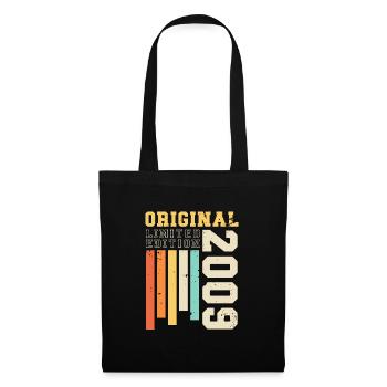 Original 2009 Vintage Rétro Cadeau d’anniversaire - Sac en tissu - noir - Devant