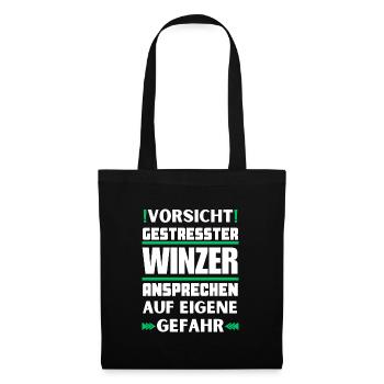 Don't talk to stressed winemakers! - Tote Bag - black - Front