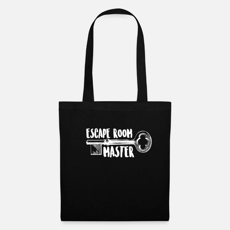 Escape Room Master Shirt Geschenk Team Mannschaft - Stoffbeutel - Schwarz
