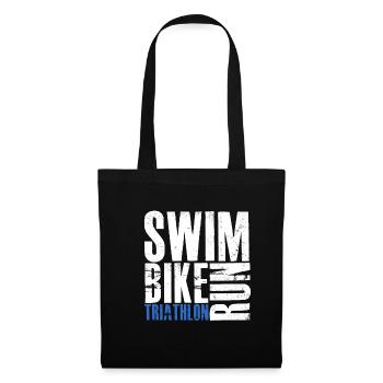 T-shirt Triathlon Swim Bike Run - Sac en tissu - noir - Devant