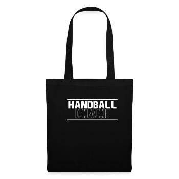 Handball Coach Trainer T-Shirt Geschenk - Stoffbeutel - Schwarz - Vorne