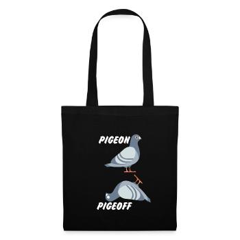 Pigeon Pigeon Pigeon cadeau - Sac en tissu - noir - Devant