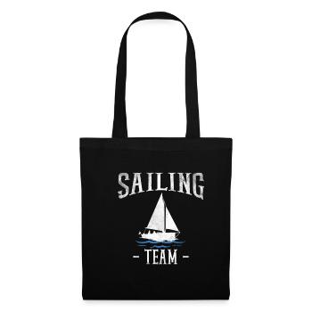 T-shirt de l'équipe de voile Équipe de voile - Sac en tissu - noir - Devant