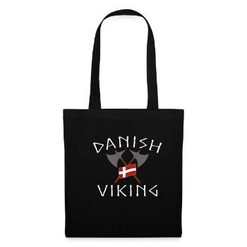 Danish Viking Dane Denmark T-Shirt Vikings - Tote Bag - black - Front