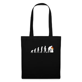 Chemise de maréchal-ferrant Evolution Blacksmith Flames - Sac en tissu - noir - Devant