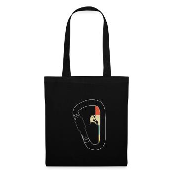 Escaladeur de carabine Retro Retro Escalade de la roche - Sac en tissu - noir - Devant