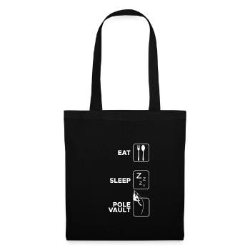 Eat Sleep Pole Vault Saut à la perche - Sac en tissu - noir - Devant