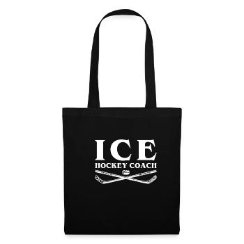 Ice Hockey Coach Eishockey Trainer - Stoffbeutel - Schwarz - Vorne