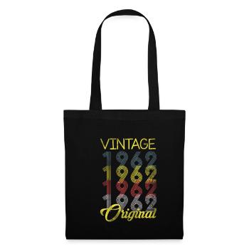 60ème Anniversaire Vintage 1962 Original - Sac en tissu - noir - Devant