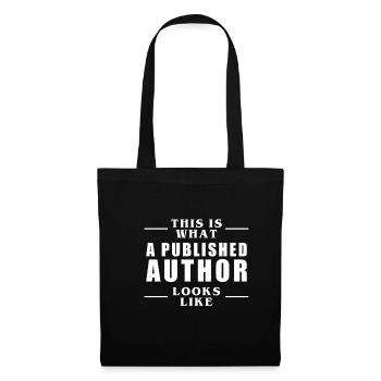 This Is What A Published Author Looks Like - Stoffbeutel - Schwarz - Vorne
