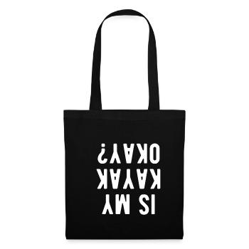 Mon kayak va-t-il bien? Kayak Shirt Cadeau - Sac en tissu - noir - Devant