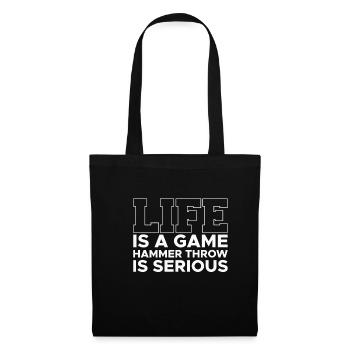 Life Is A Game Hammer Throwing Is Serious - Tote Bag - black - Front