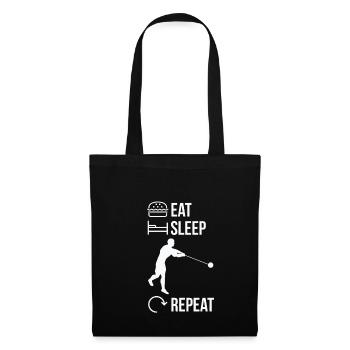 Eat Sleep Hammer Throw Repeat Shirt - Tote Bag - black - Front