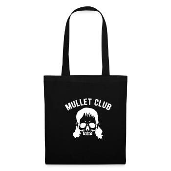 Mullet Club Shirt Geschenk Vokuhila - Stoffbeutel - Schwarz - Vorne