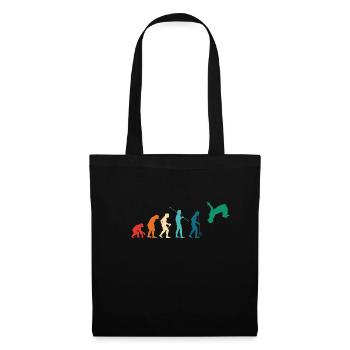 Vintage Retro Evolution Parkour Shirt Gift - Tote Bag - black - Front