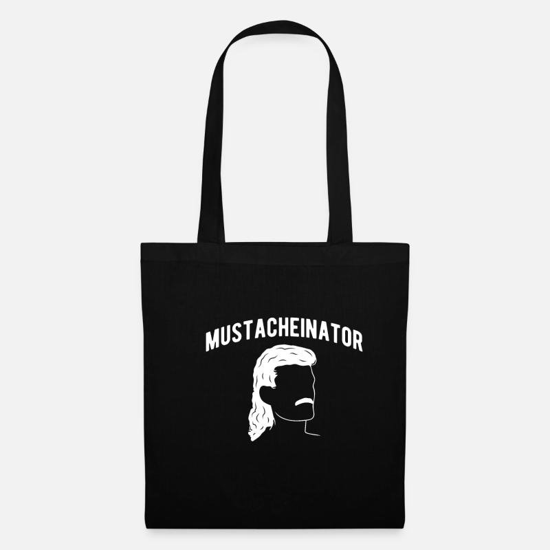 Mustacheinator Geschenk Schnurrbart Shirt - Stoffbeutel - Schwarz