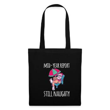 Mid-Year Report Still Naughty Weihnachtsmann - Stoffbeutel - Schwarz - Vorne