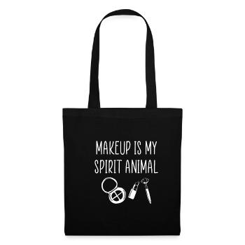 Le maquillage est mon cadeau de chemise d’animal spirit - Sac en tissu - noir - Devant