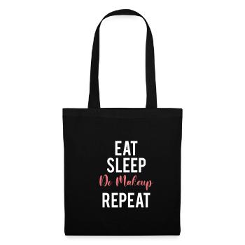 Eat Sleep Make Up Artist Shirt - Tote Bag - black - Front