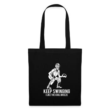 Keep Swinging I Like The Cool Breeze Shirt - Stoffbeutel - Schwarz - Vorne