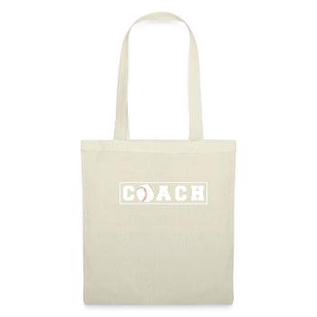 Cadeau de chemise d’entraîneur de baseball - Sac en tissu - nature - Devant