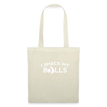 I Smack My Balls Shirt Baseball Gift - Tote Bag - nature - Front