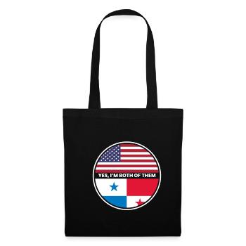 Yes, I´m Both Of Them Panama USA - Stoffbeutel - Schwarz - Vorne