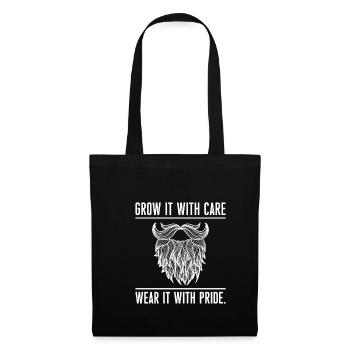 Cultivez-le avec soin Portez-le avec fierté Bart Shirt - Sac en tissu - noir - Devant