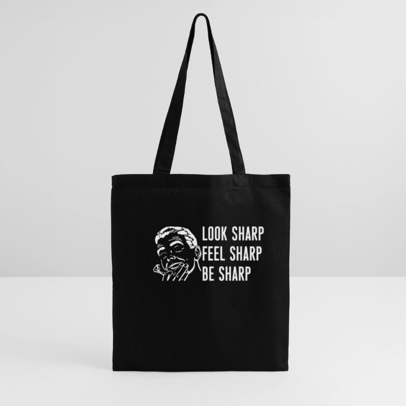 Look Sharp Feel Sharp Be Sharp Barber Shirt Tote Bag