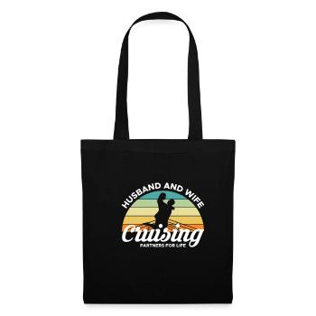 Partenaires de croisière mari et femme pour la vie - Sac en tissu - noir - Devant
