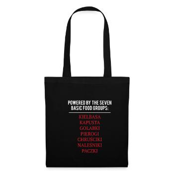 Pole Pologne Dictons Chemise Cadeau - Sac en tissu - noir - Devant