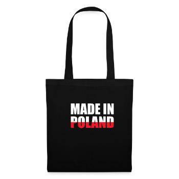 Cadeau de chemise Made In Poland - Sac en tissu - noir - Devant