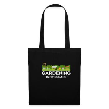 Le jardinage est mon jardinier de chemise d’évasion - Sac en tissu - noir - Devant