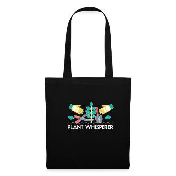 Plant Whisperer Shirt Gift Vintage Retro - Tote Bag - black - Front