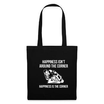 Le bonheur n’est pas au coin de la rue ... Est le coin - Sac en tissu - noir - Devant